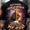 Way Maker Miracle Worker Cross Lion Men's All Over Print Shirt - Yhhn0605242