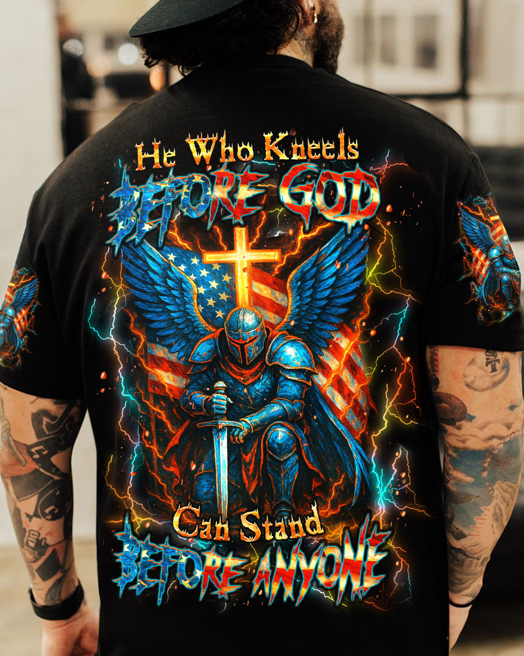 He Who Kneels Before God Warrior Men's All Over Print Shirt - Yhhn2705253