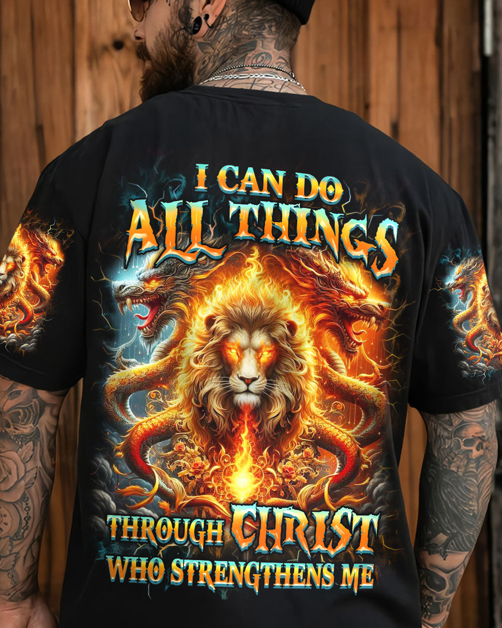 I Can Do All Things Lion Men's All Over Print Shirt - Yhhn2606243