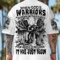 When God's Warriors Go Down On Their Knees Men's All Over Print Shirt - Yhhn1104253