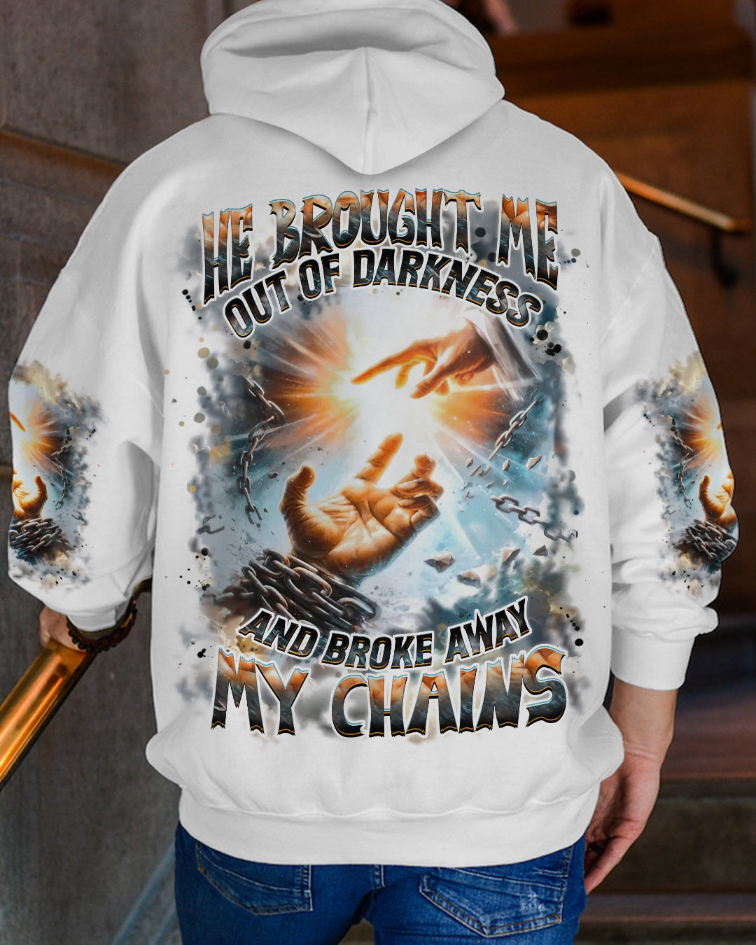 He Brought Me Out Of Darkness Men's All Over Print Shirt - Yhhn1707254