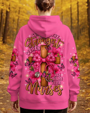 God Found The Strongest Women Nurse Women's All Over Print Shirt   - Tltr0708253