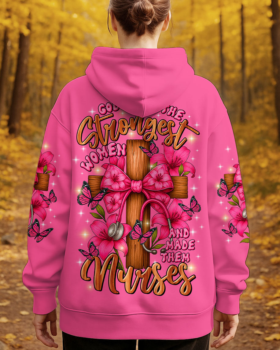 God Found The Strongest Women Nurse Women's All Over Print Shirt   - Tltr0708253