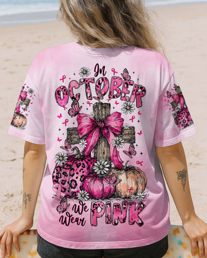 In October We Wear Pink Cross Women's All Over Print Shirt   - Tltr0508252
