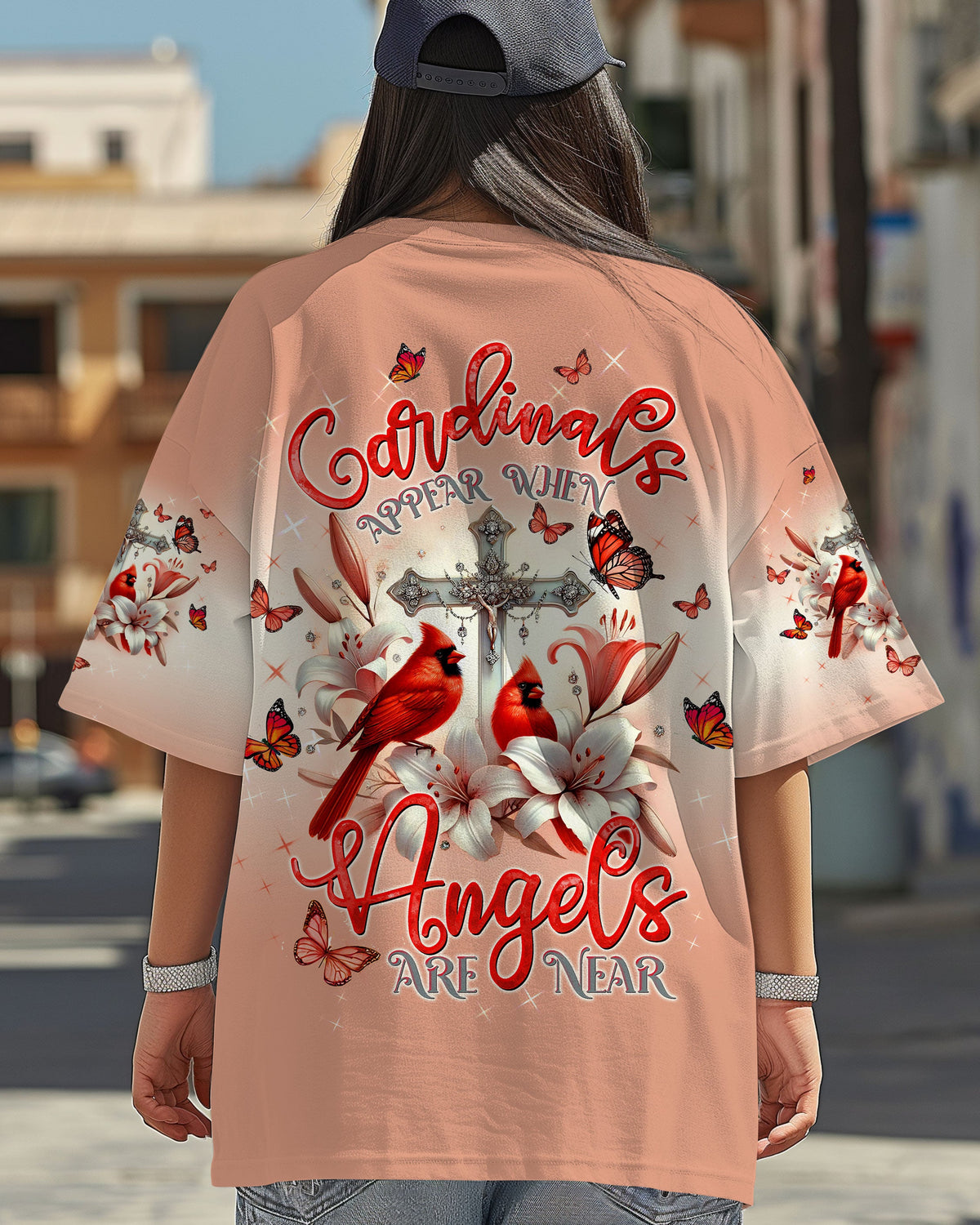 Cardinals Appear When Angels Are Near Women's All Over Print Shirt  - Tltw1903253