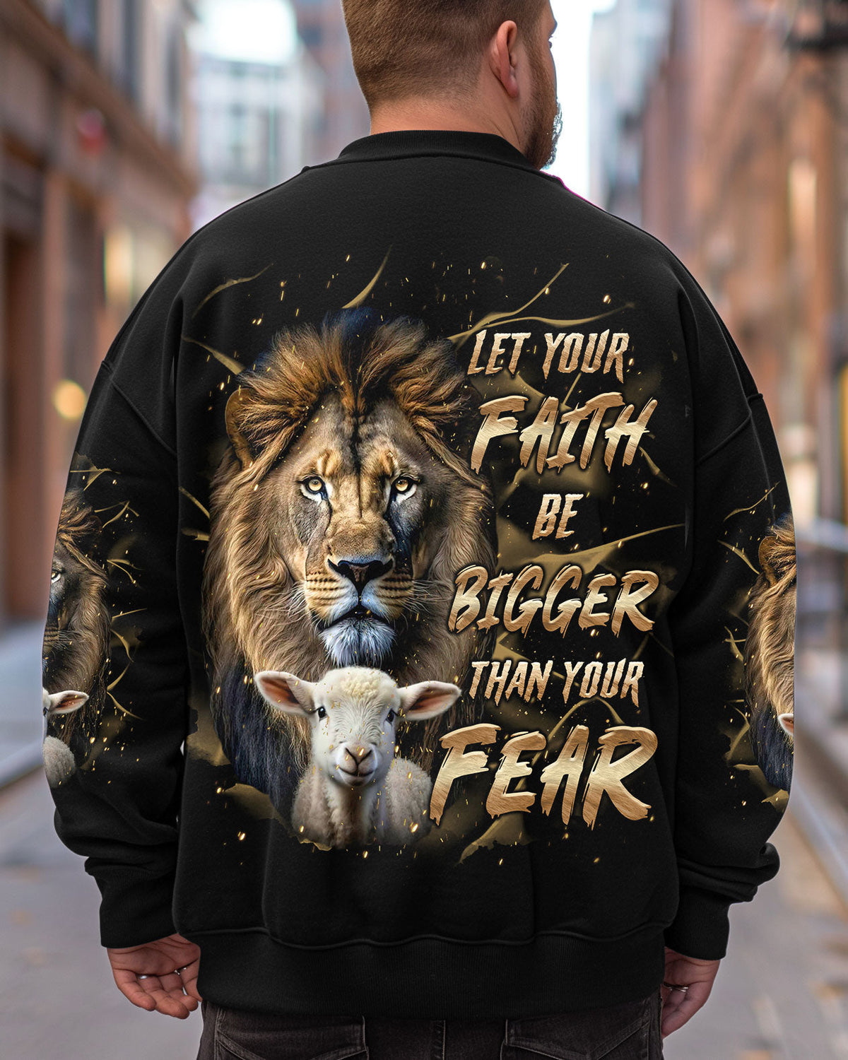 Let Your Faith Be Bigger Than Your Fear Lion Men's All Over Print Shirt - Tltr2908253