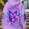 When Butterflies Appear Angels Are Near Women's All Over Print Shirt - Tltw0912244
