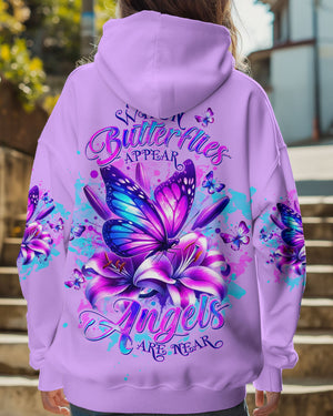 When Butterflies Appear Angels Are Near Women's All Over Print Shirt - Tltw0912244