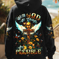 With God All Things Are Possible Women's All Over Print Shirt - Tltw0910244