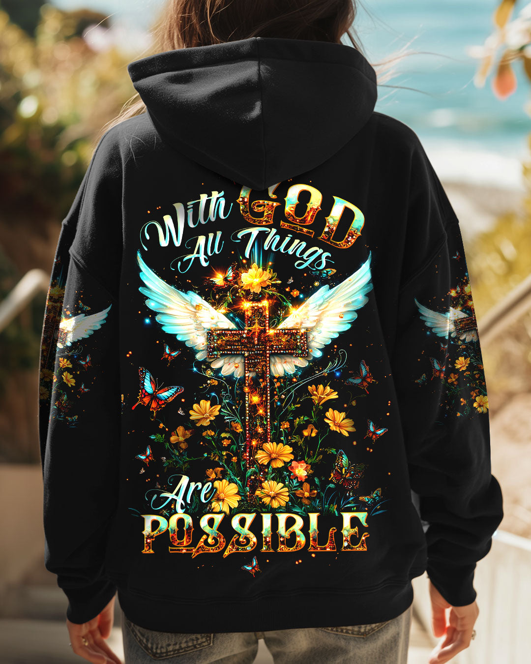 With God All Things Are Possible Women's All Over Print Shirt - Tltw0910244