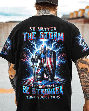 No Matter The Storm Warrior Men's All Over Print Shirt - Tltw1512233