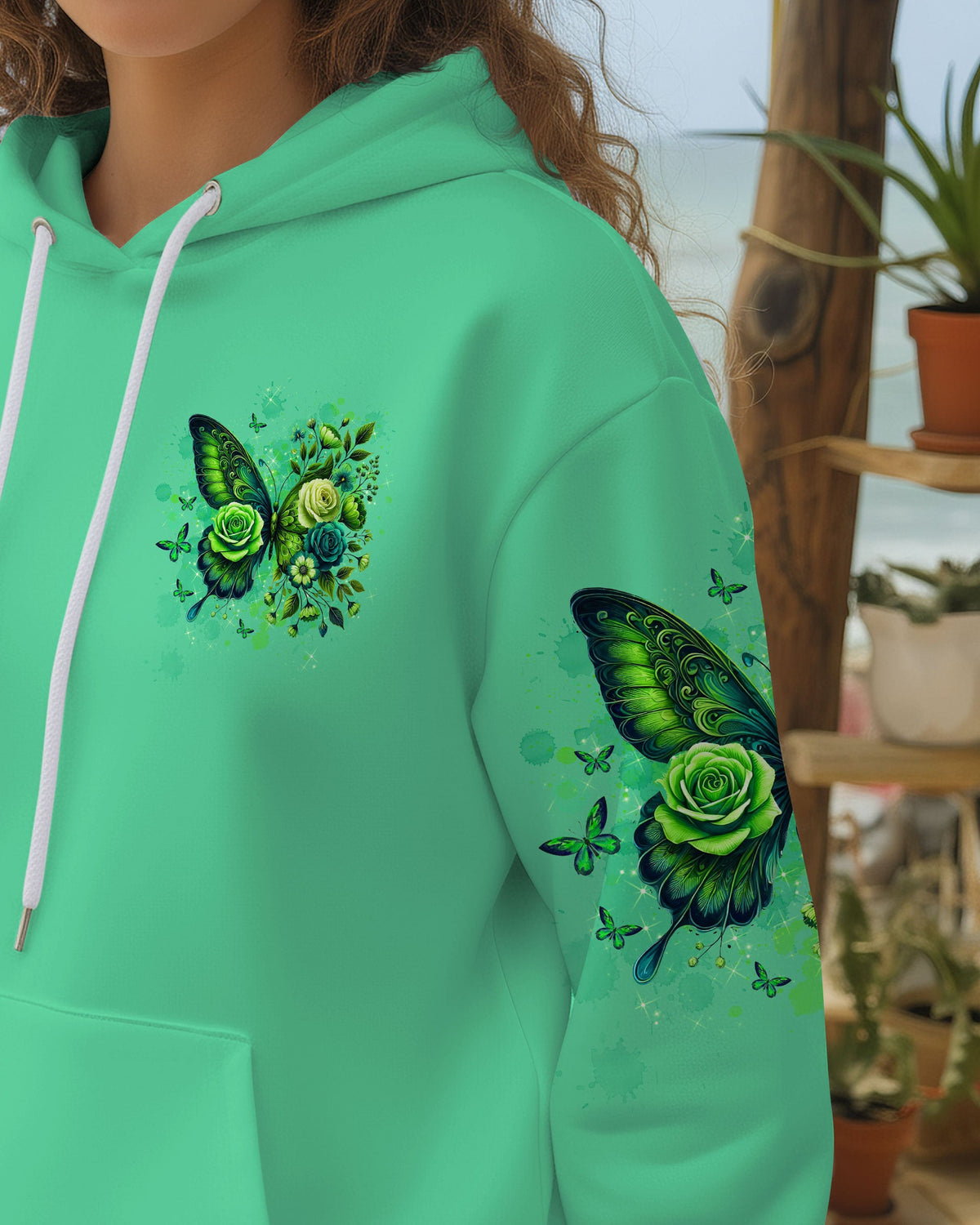 Blessed By God Loved By Jesus Butterfly Women's All Over Print Shirt - Tltw2210252