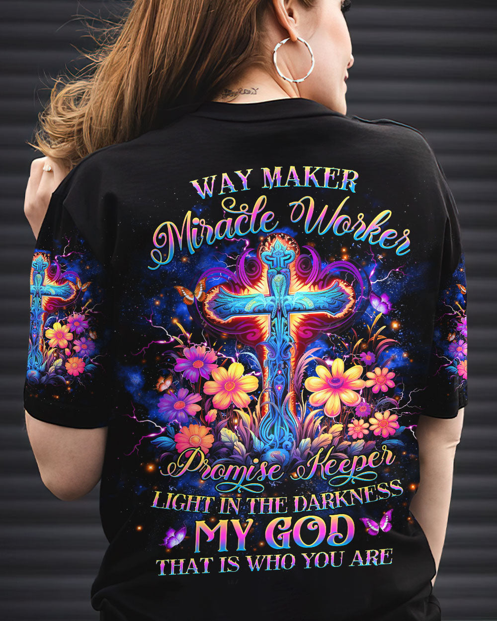 Way Maker Miracle Worker Cross Women's All Over Print Shirt - Yhhg0307234