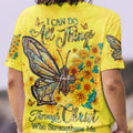 I Can Do All Things Butterfly Women's All Over Print Shirt - Yhhg1107233