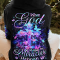 When God Steps In Miracles Happen Women's All Over Print Shirt - Yhln2802242