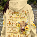 Living Life Somewhere Between Jesus Heifer Women's All Over Print Shirt - Yhln2702242