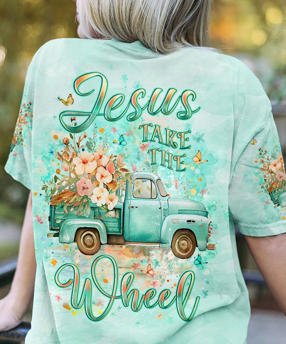 Jesus Take The Wheel Women's All Over Print Shirt - Yhlt1607242