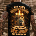 Way Maker Miracle Worker Cross Lion Men's All Over Print Shirt - Yhln1903244