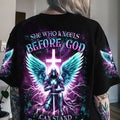 She Who Kneels Before God Warrior Women's All Over Print Shirt - Yhdu2711232