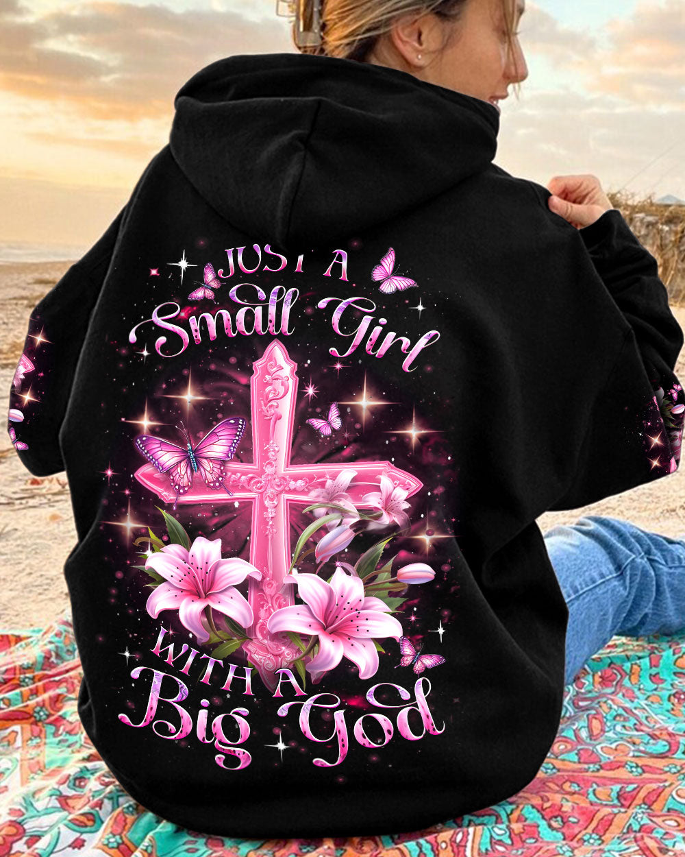 Just A Small Girl With A Big God Women's All Over Print Shirt - Yhdu2612234