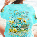 Jesus Take The Wheel Women's All Over Print Shirt - Yhlt2304243