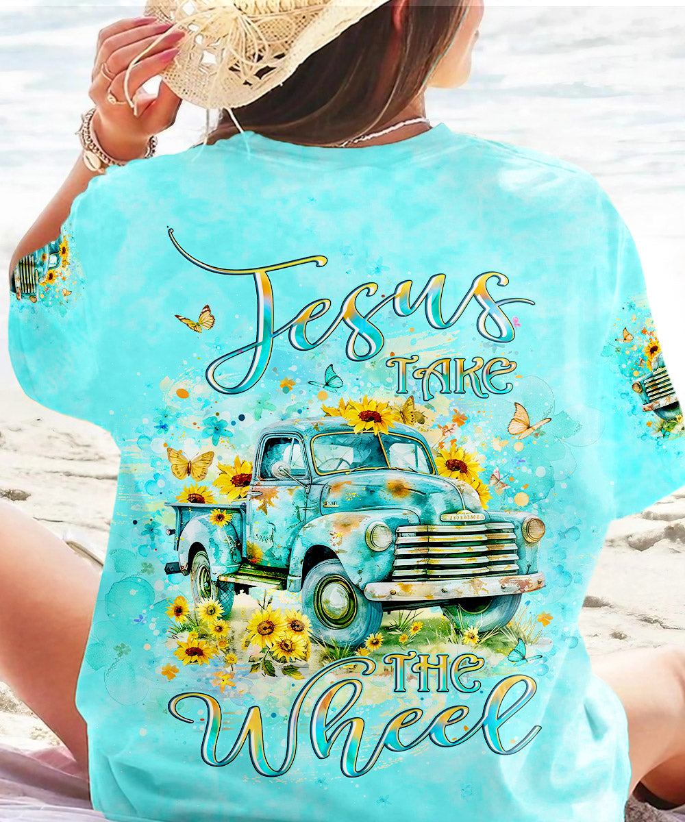 Jesus Take The Wheel Women's All Over Print Shirt - Yhlt2304243