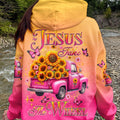 Jesus Take The Wheel Sunflowers Women's All Over Print Shirt - Yhlt2002253