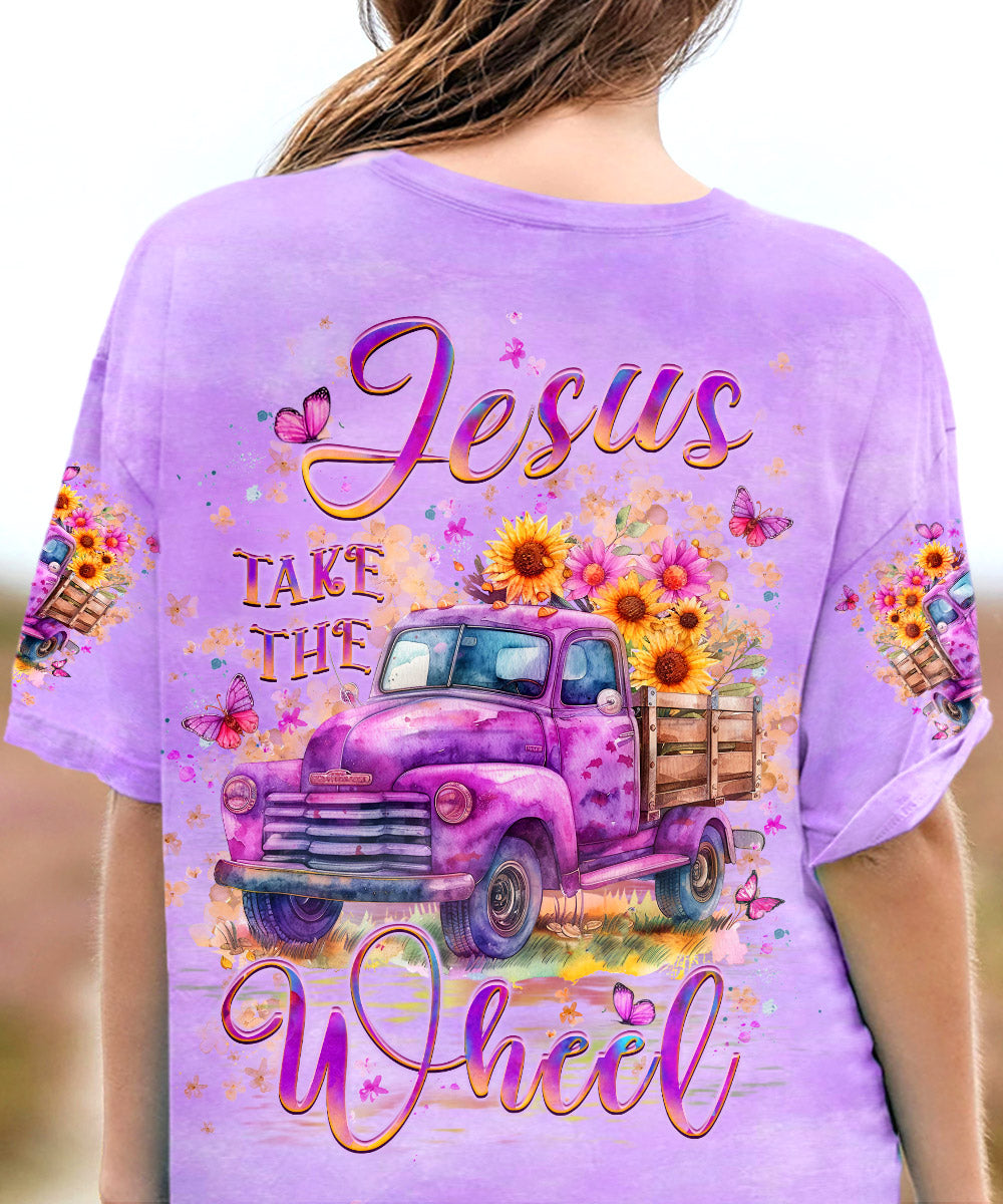 Jesus Take The Wheel Women's All Over Print Shirt - Yhlt2604242