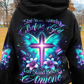 She Who Kneels Before God Cross Wings Women's All Over Print Shirt - Yhdu2411233
