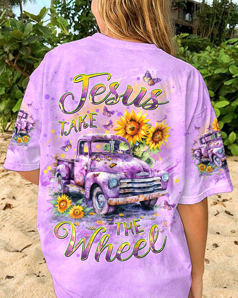 Jesus Take The Wheel Women's All Over Print Shirt - Yhdu2404242