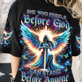 She Who Kneels Before God Women's All Over Print Shirt - Yhdu0801243