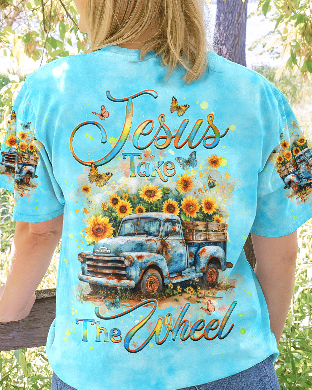 Jesus Take The Wheel Women's All Over Print Shirt - Yhhg1504244