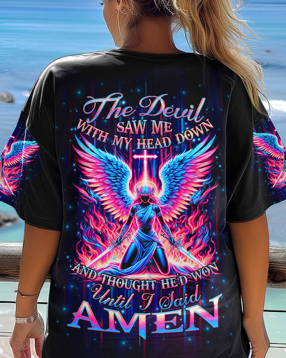 The Devil Saw Me With My Head Down Women's All Over Print Shirt - Yhhg2204243