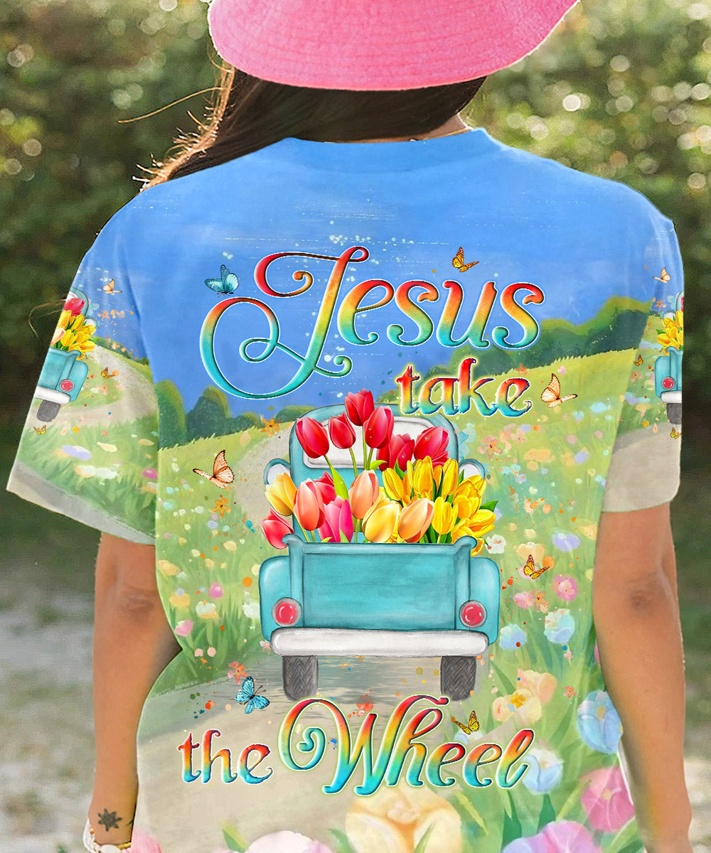 Jesus Take The Wheel Women's All Over Print Shirt - Yhlt1406244