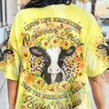 Living Life Somewhere Between Jesus Heifer Women's All Over Print Shirt - Yhhg0605243