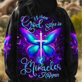 When God Steps In Miracles Happen Women's All Over Print Shirt - Yhlt2412241