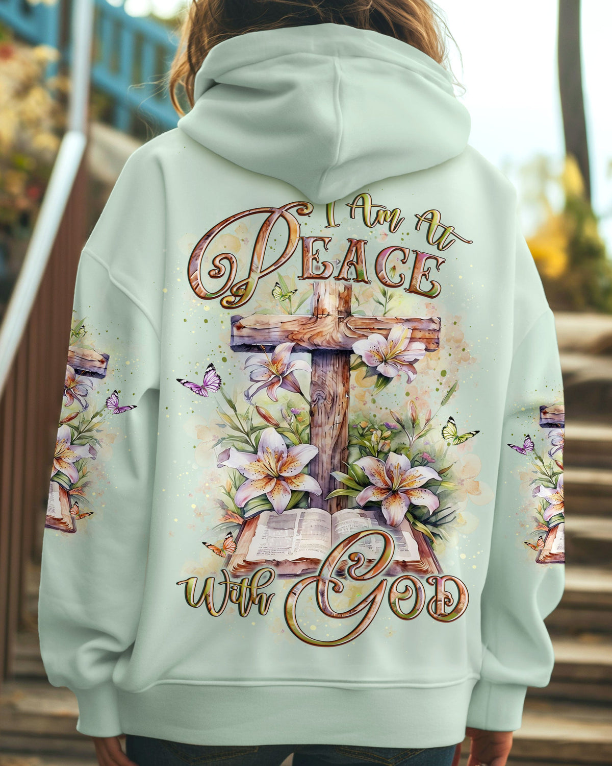 I Am At Peace With God Women's All Over Print Shirt - Yhlt2502254