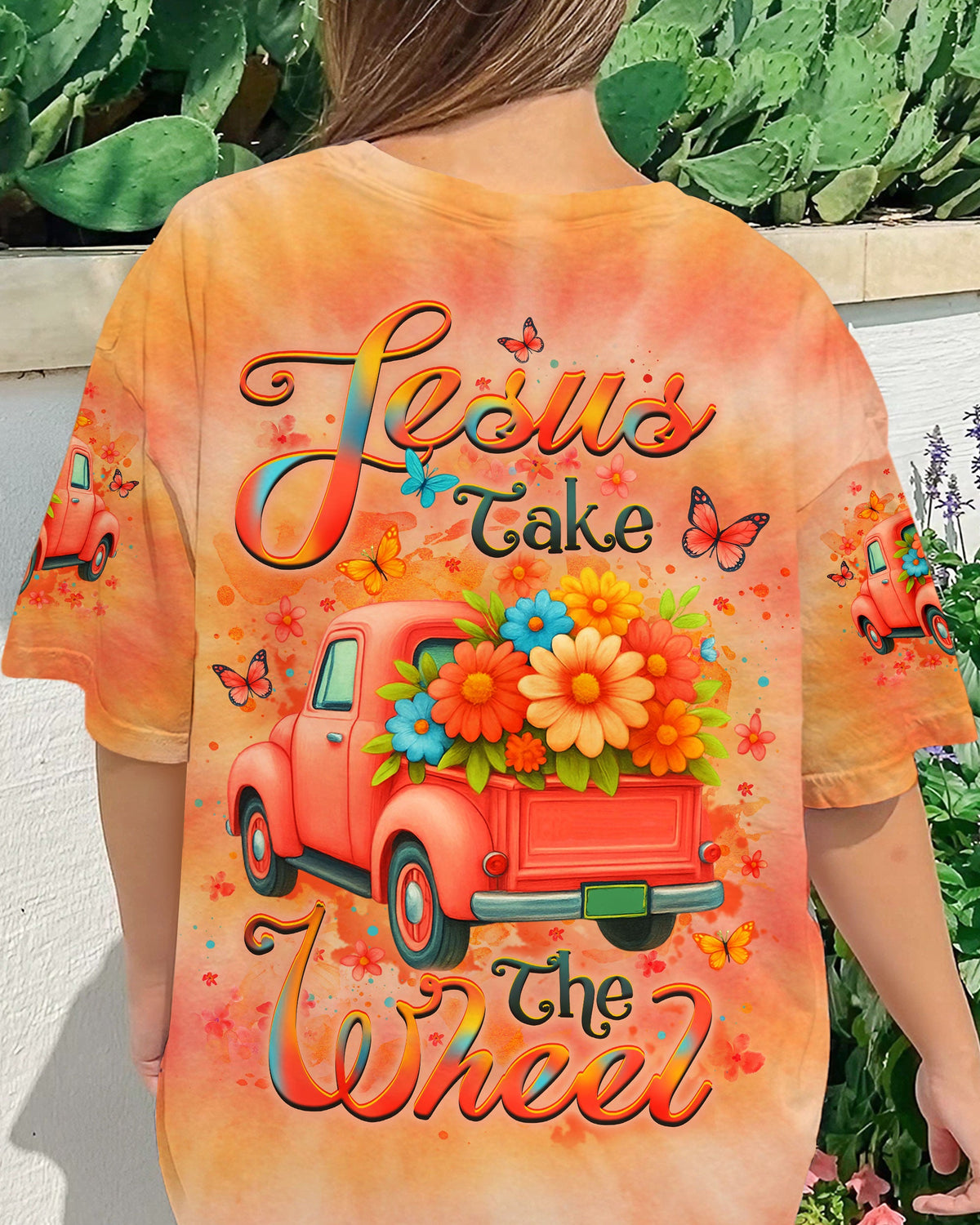Jesus Take The Wheel Women's All Over Print Shirt - Yhlt2104253