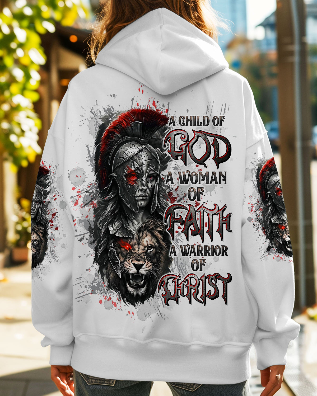 A Child Of God A Woman Of Faith Warrior Lion Women's All Over Print Shirt - Tltw0411244