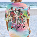 With Brave Wings She Flies Women's All Over Print Shirt - Tltw1307234