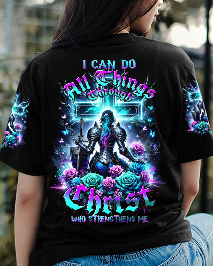 I Can Do All Things Through Christ Warrior Women's All Over Print Shirt - Tltw1612233