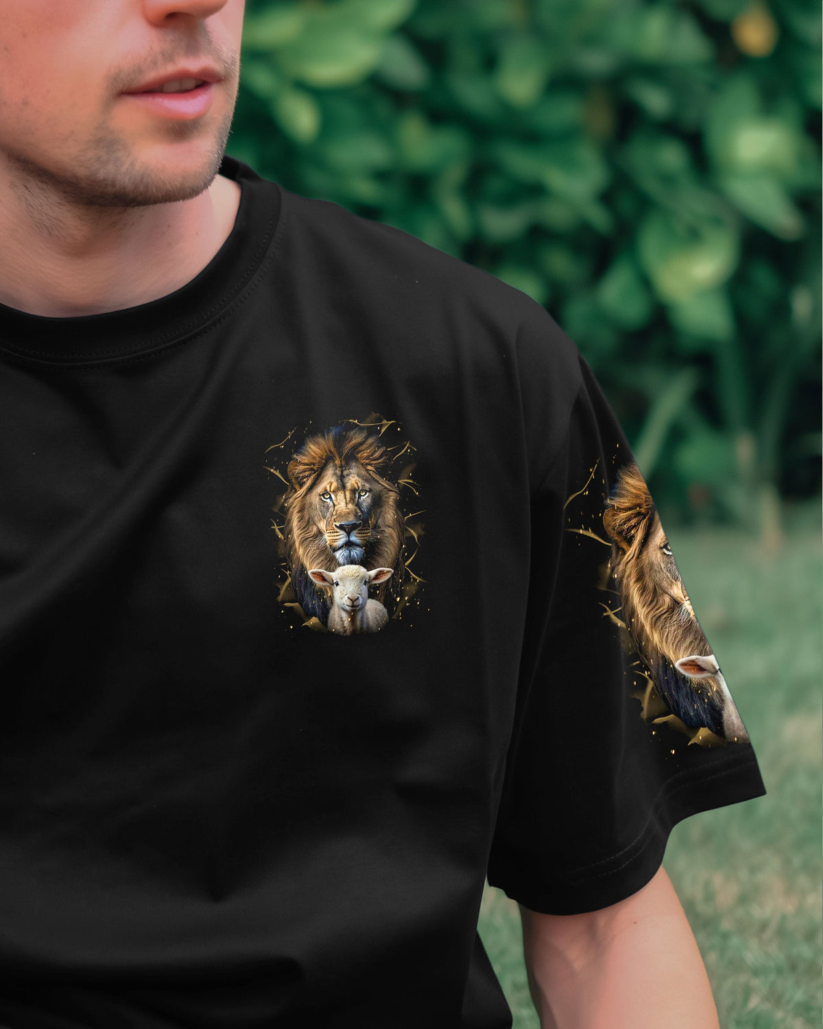 Let Your Faith Be Bigger Than Your Fear Lion Men's All Over Print Shirt - Tltr2908253