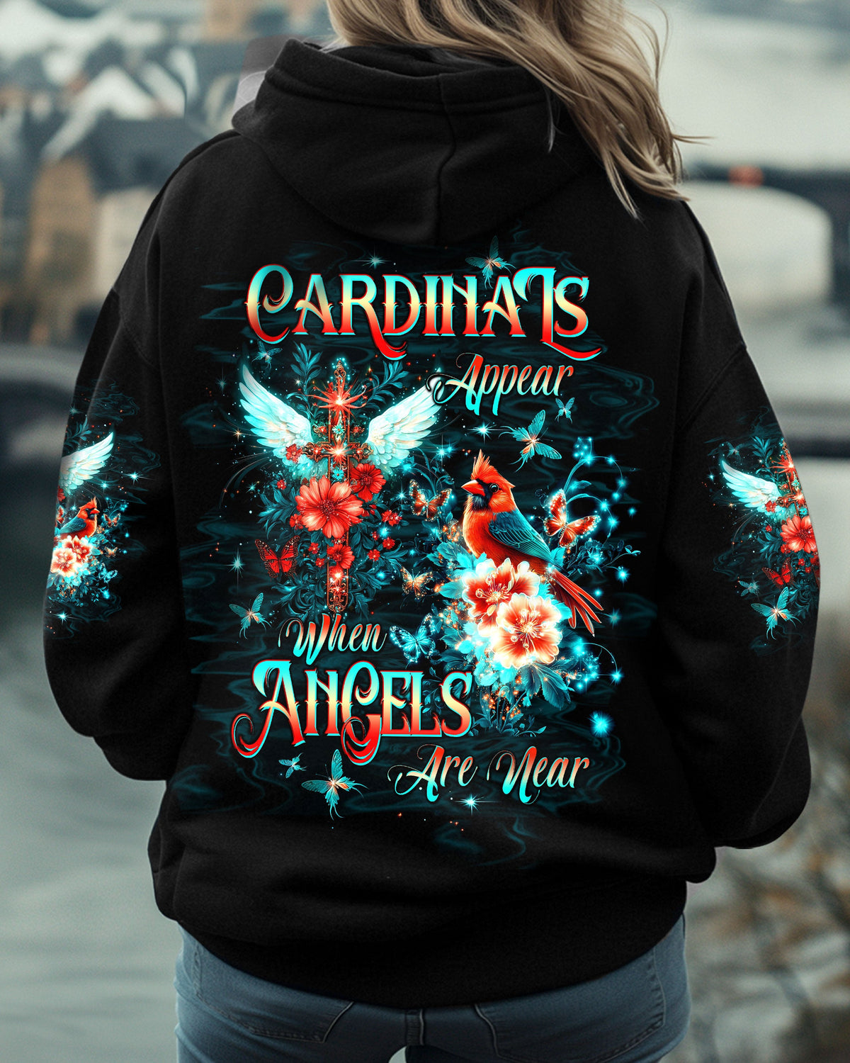 Cardinals Appear When Angels Are Near Women's All Over Print Shirt - Tltw1312245