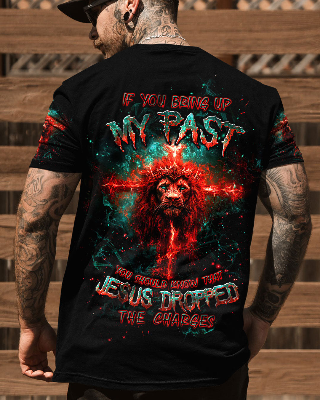 Jesus Dropped The Charges Lion Men's All Over Print Shirt - Tltw3008243