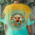 He Owns The Cattle On A Thousand Hills Cow Women's All Over Print Shirt - Tltw3007243