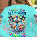 With God All Things Are Possible Women's All Over Print Shirt - Tltw1111234