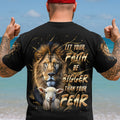 Let Your Faith Be Bigger Than Your Fear Lion Men's All Over Print Shirt - Tltr2908253