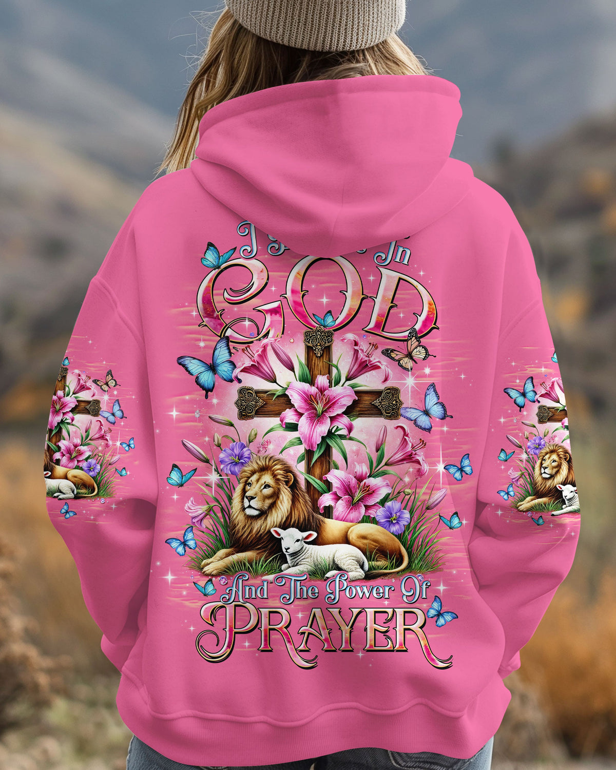I Believe In God Lion Lamb Women's All Over Print Shirt  - Tltw2301254