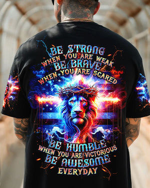 Be Strong When You Are Weak Lion Men's All Over Print Shirt - Tltw1105245