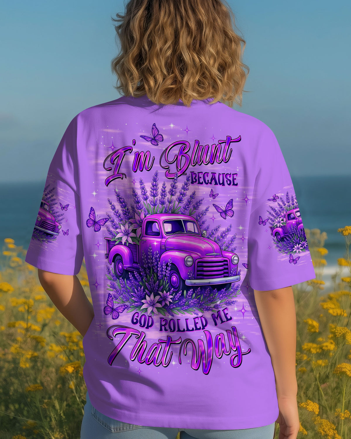 I'm Blunt Because God Rolled Me That Way Truck Women's All Over Print Shirt - Tltw0312252